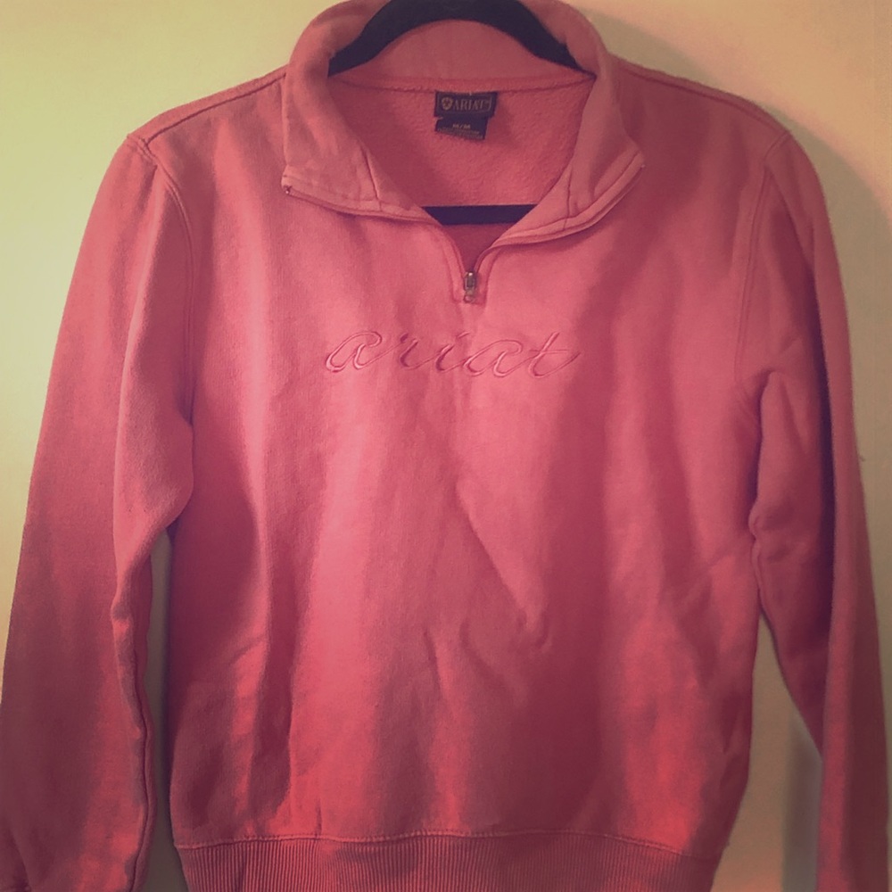 Ariat Med Sweatshirt Pullover Coral Equine Horse - Picture 1 of 6